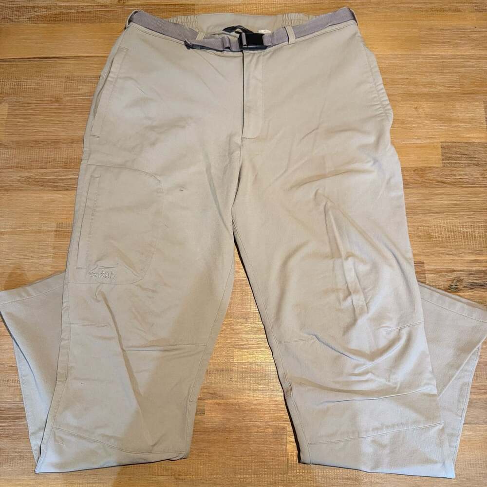 Rab Treklite Pants Size L Beige Polyamide Hiking Trousers